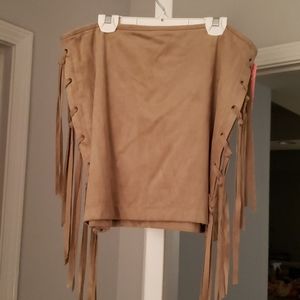 Faux Suede skirt waist 36"
